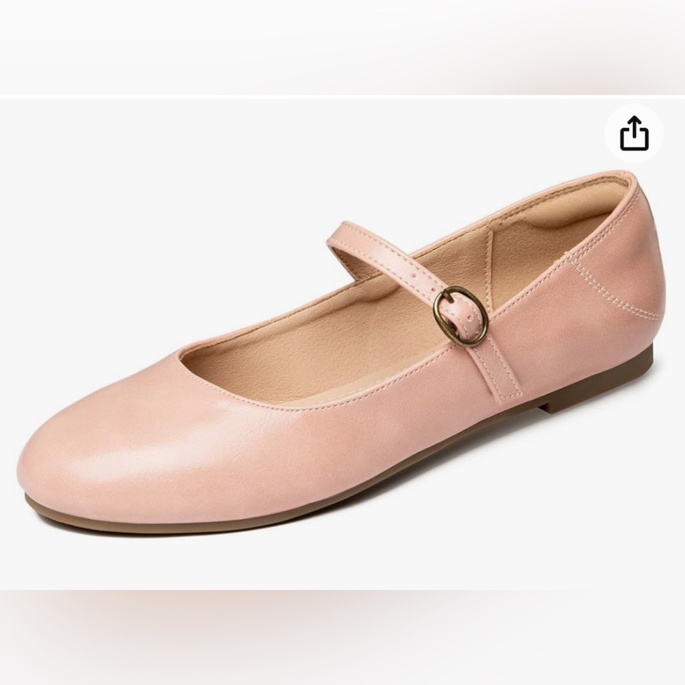 Women’s Dusty Pink Leather Mary Jane’s sz 10 NEW